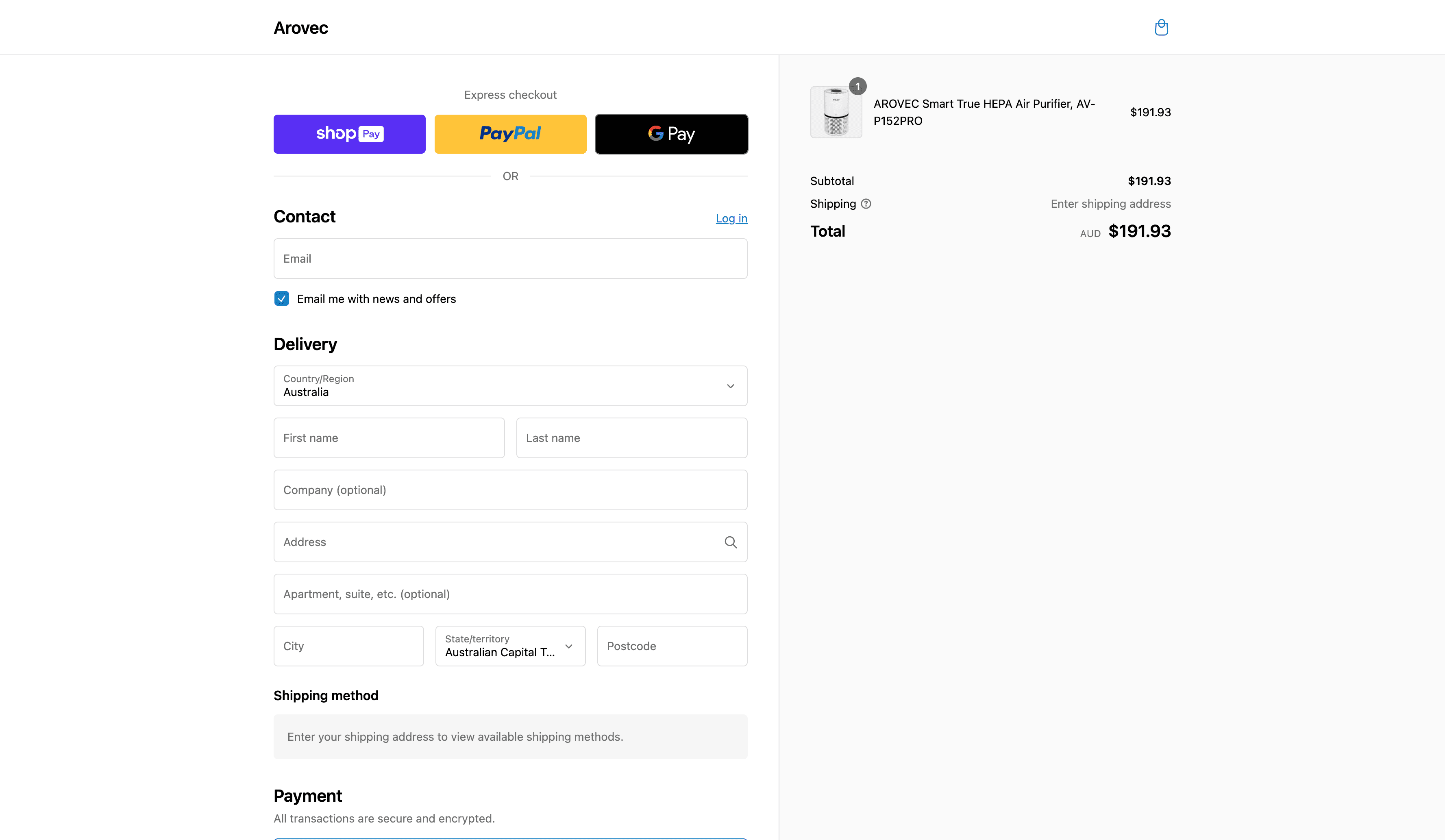 How to apply Arovec AU coupon code